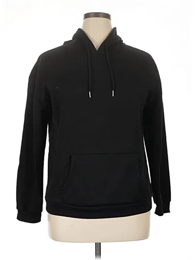 Pre-owned Shein Pullover Hoodie In Black
