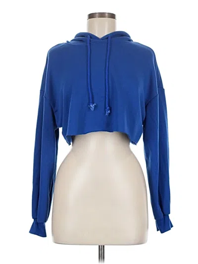 Pre-owned Shein Pullover Hoodie In Blue