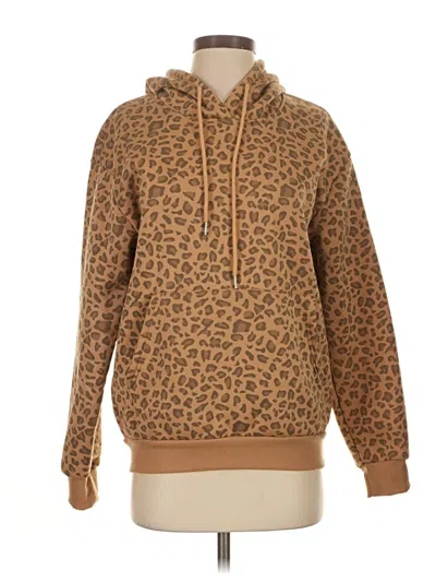 Pre-owned Shein Pullover Hoodie In Brown