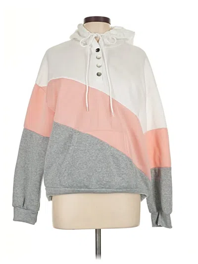 Pre-owned Shein Pullover Hoodie In Gray