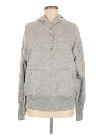 Pre-owned Shein Pullover Hoodie In Gray