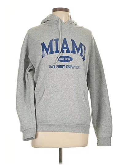 Pre-owned Shein Pullover Hoodie In Gray