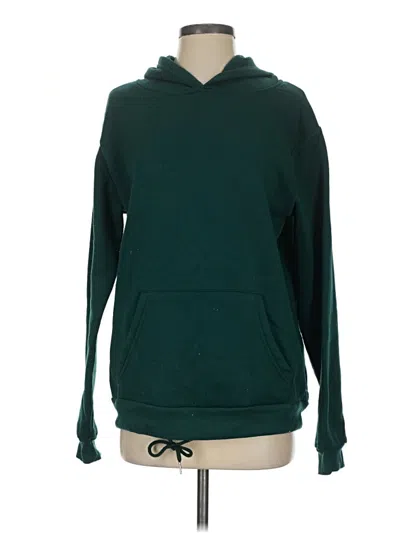 Pre-owned Shein Pullover Hoodie In Green
