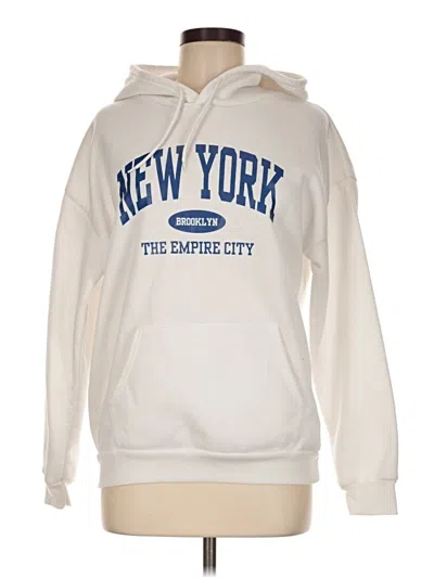 Pre-owned Shein Pullover Hoodie In Ivory