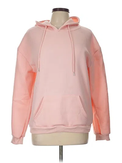 Pre-owned Shein Pullover Hoodie In Pink