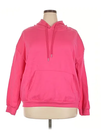 Pre-owned Shein Pullover Hoodie In Pink