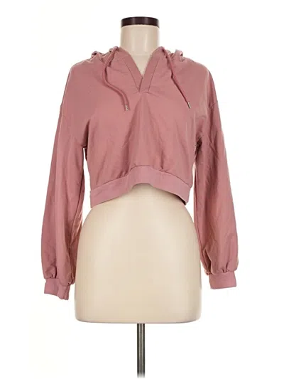 Pre-owned Shein Pullover Hoodie In Pink