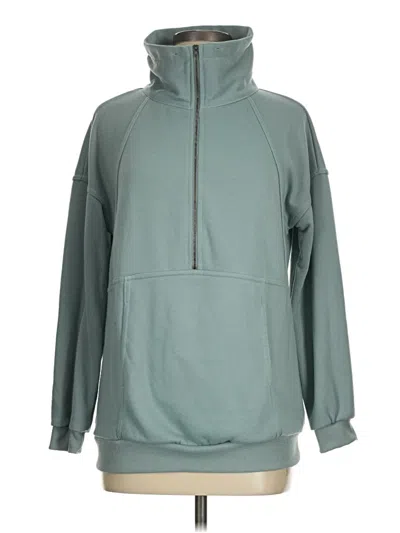 Pre-owned Shein Pullover Hoodie In Teal