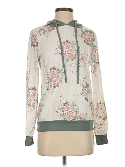 Pre-owned Shein Pullover Hoodie In White