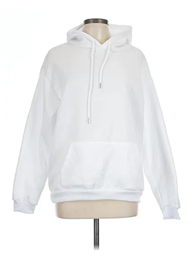 Pre-owned Shein Pullover Hoodie In White