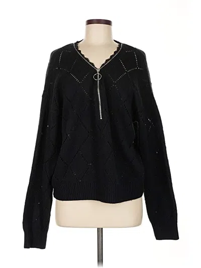 Pre-owned Shein Pullover Sweater In Black
