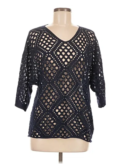 Pre-owned Shein Pullover Sweater In Black