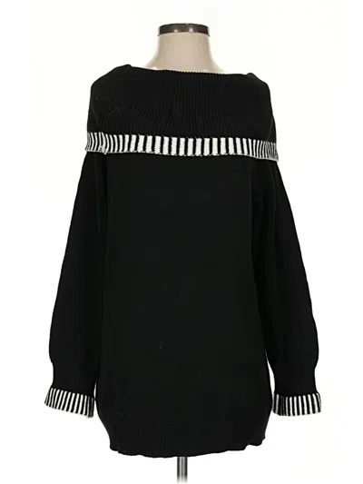 Pre-owned Shein Pullover Sweater In Black