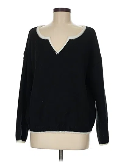 Pre-owned Shein Pullover Sweater In Black