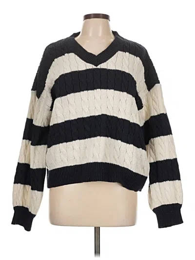 Pre-owned Shein Pullover Sweater In Black