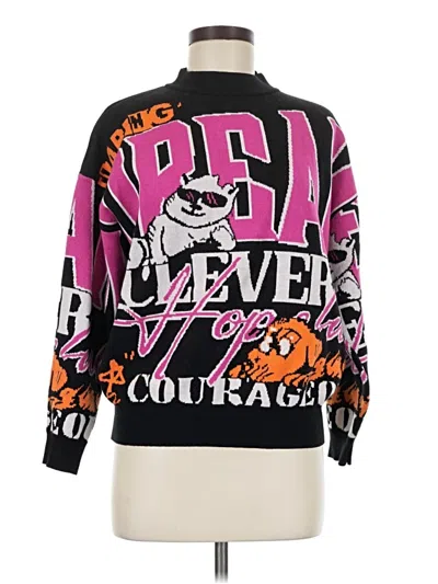 Pre-owned Shein Pullover Sweater In Black