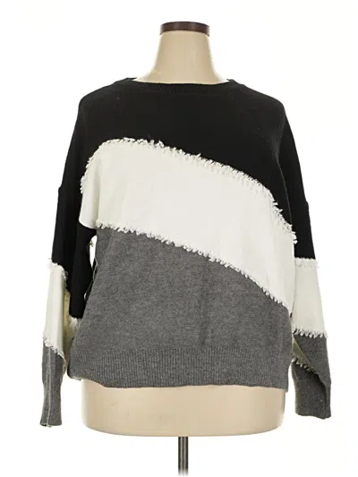 Pre-owned Shein Pullover Sweater In Black