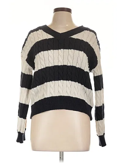 Pre-owned Shein Pullover Sweater In Black