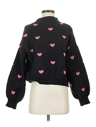 Pre-owned Shein Pullover Sweater In Black