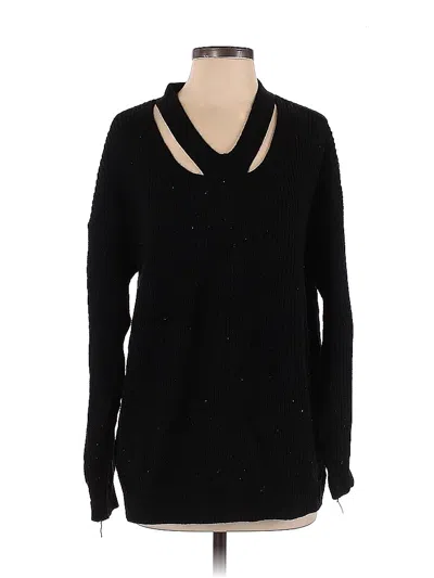 Pre-owned Shein Pullover Sweater In Black