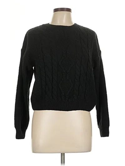 Pre-owned Shein Pullover Sweater In Black