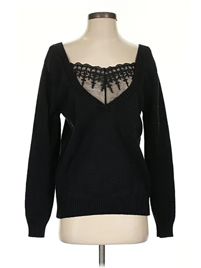 Pre-owned Shein Pullover Sweater In Black
