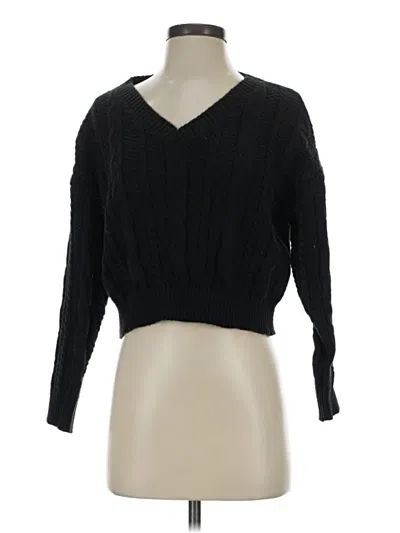 Pre-owned Shein Pullover Sweater In Black
