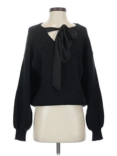 Pre-owned Shein Pullover Sweater In Black