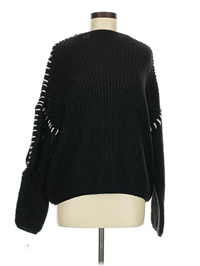 Pre-owned Shein Pullover Sweater In Black