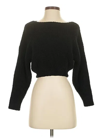 Pre-owned Shein Pullover Sweater In Black