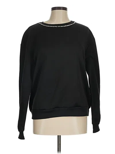 Pre-owned Shein Pullover Sweater In Black