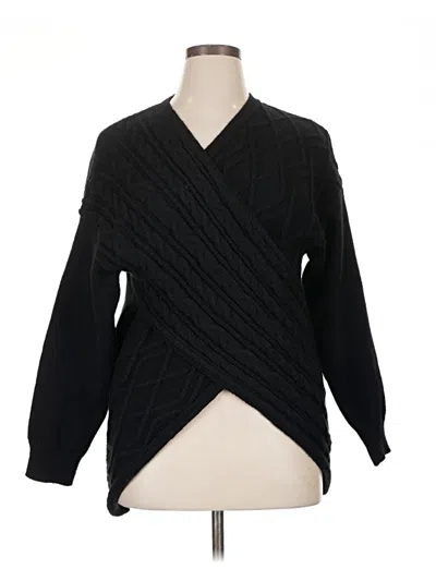 Pre-owned Shein Pullover Sweater In Black