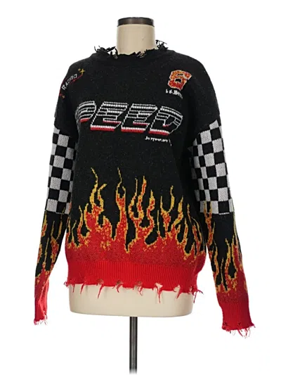 Pre-owned Shein Pullover Sweater In Black
