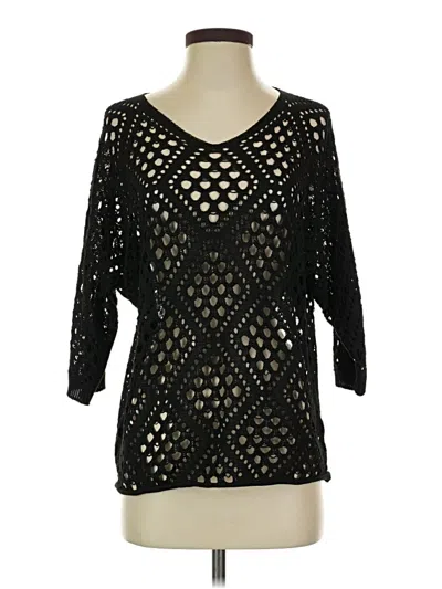 Pre-owned Shein Pullover Sweater In Black
