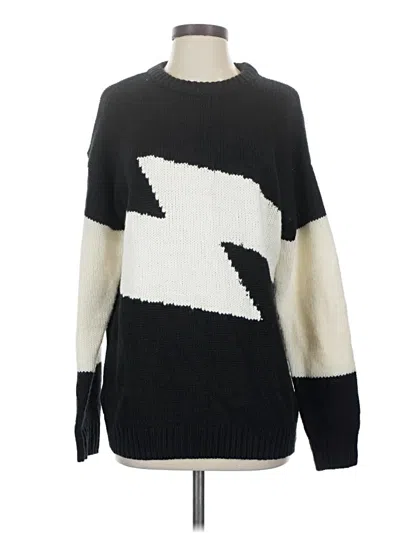 Pre-owned Shein Pullover Sweater In Black