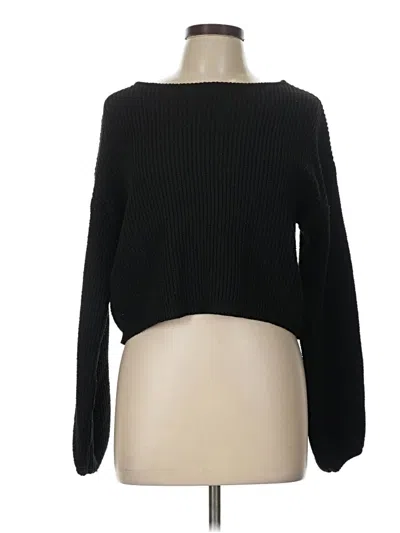 Pre-owned Shein Pullover Sweater In Black