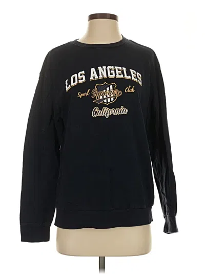 Pre-owned Shein Pullover Sweater In Black