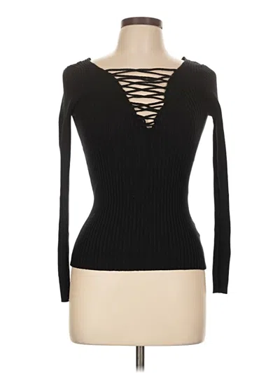 Pre-owned Shein Pullover Sweater In Black