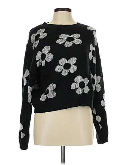 Pre-owned Shein Pullover Sweater In Black