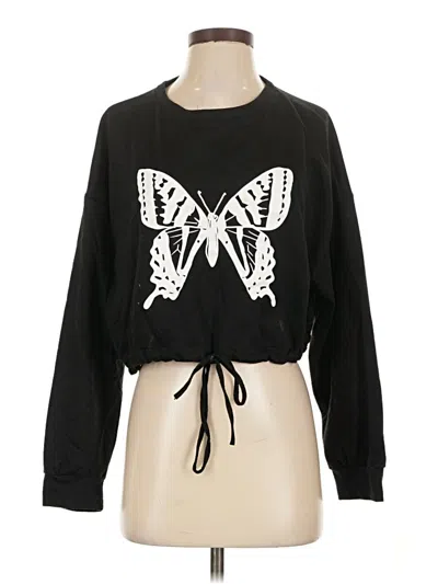 Pre-owned Shein Pullover Sweater In Black
