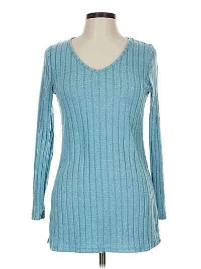 Pre-owned Shein Pullover Sweater In Blue