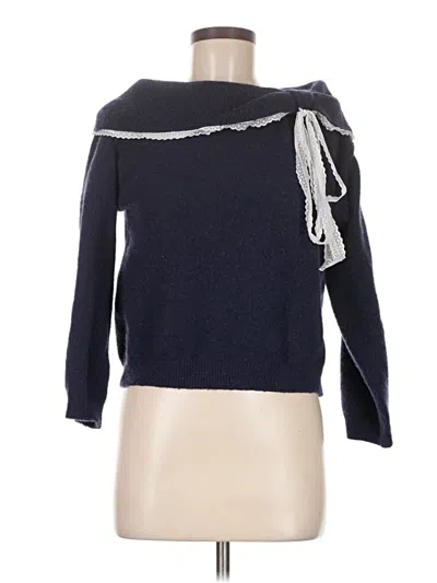 Pre-owned Shein Pullover Sweater In Blue