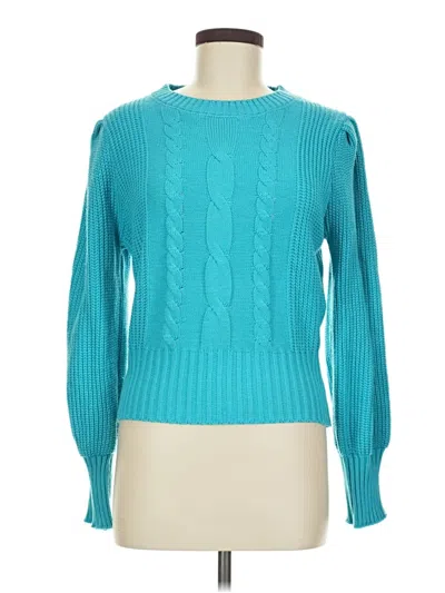 Pre-owned Shein Pullover Sweater In Blue