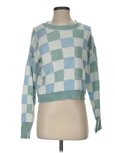 Pre-owned Shein Pullover Sweater In Blue
