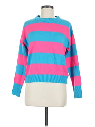 Pre-owned Shein Pullover Sweater In Blue