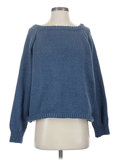 Pre-owned Shein Pullover Sweater In Blue