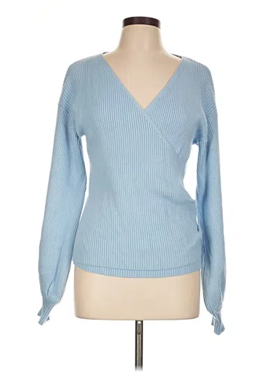 Pre-owned Shein Pullover Sweater In Blue