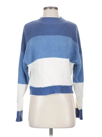 Pre-owned Shein Pullover Sweater In Blue