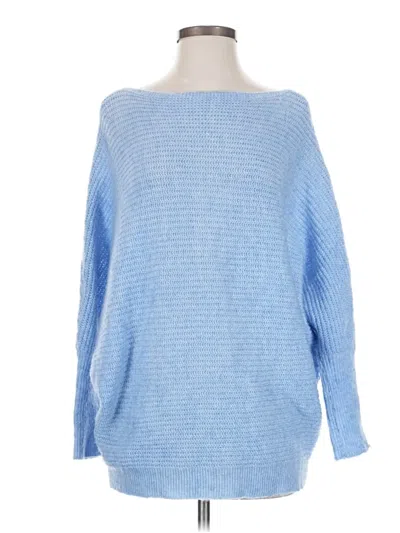 Pre-owned Shein Pullover Sweater In Blue