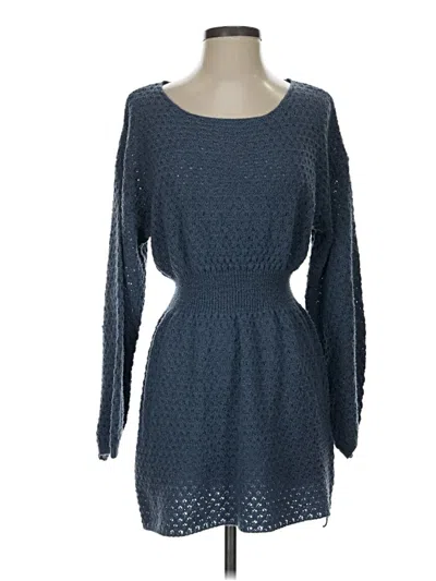 Pre-owned Shein Pullover Sweater In Blue